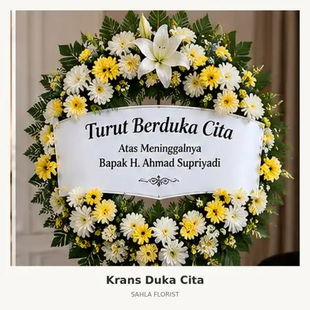Krans Bunga Duka Puri Indah